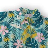 Hibiscus Floral Pattern Hawaiian Button Up Shirt, Sea Hawaii Shirt - The Palmix